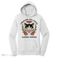 Childless Cat Ladies Against Fascism Women's Hoodie thumb 0