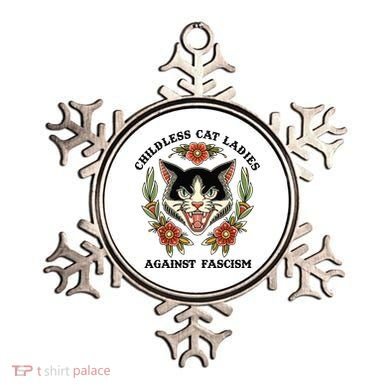 Childless Cat Ladies Against Fascism Ornament