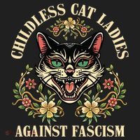 Childless Cat Ladies Against Fascism Women's Sweatshirt thumb 2