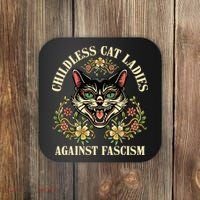 Childless Cat Ladies Against Fascism Coaster thumb 0
