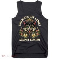 Childless Cat Ladies Against Fascism Tank Top thumb 0