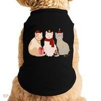 Catmas Cat Lover Cute Christmas Doggie Tank thumb 0