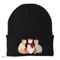 Catmas Cat Lover Cute Christmas Beanie thumb 0