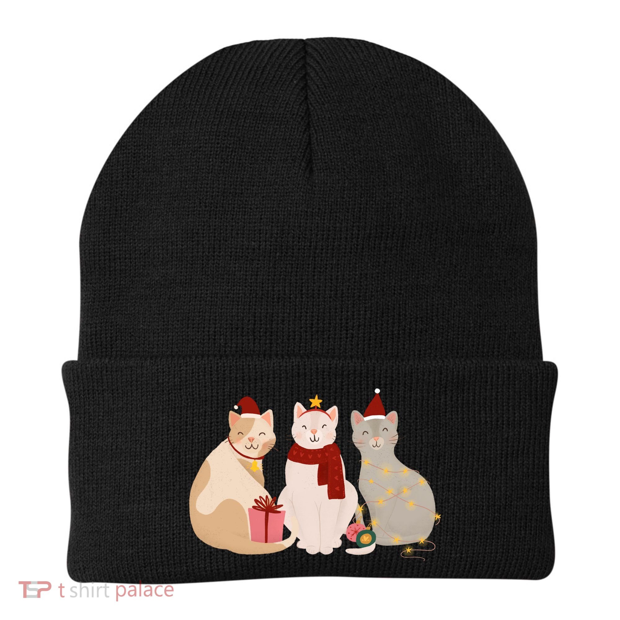 Catmas Cat Lover Cute Christmas Beanie