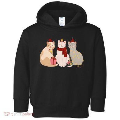 Catmas Cat Lover Cute Christmas Toddler Hoodie