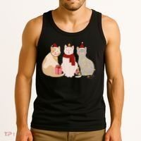 Catmas Cat Lover Cute Christmas Tank Top thumb 3