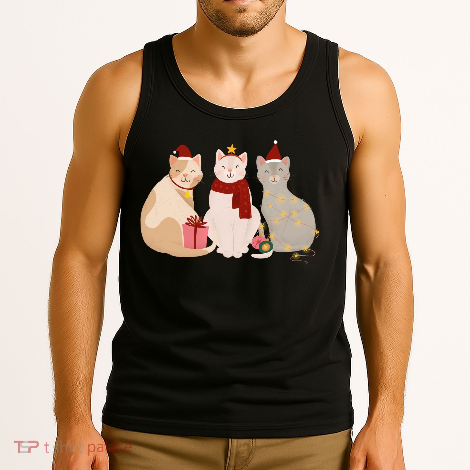 Catmas Cat Lover Cute Christmas Tank Top