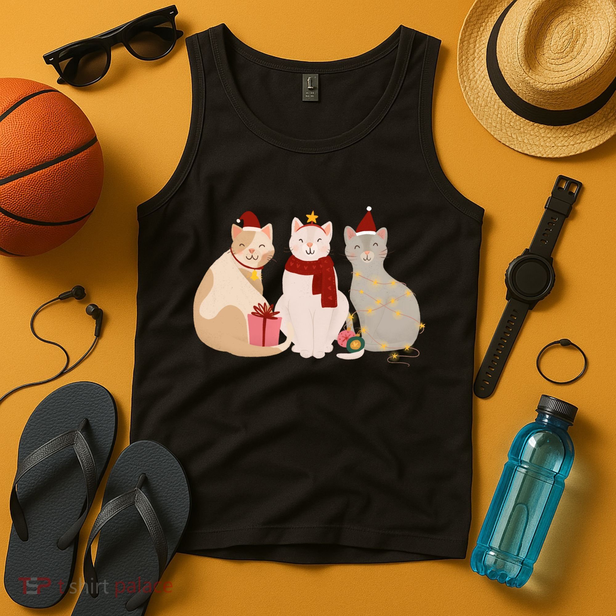 Catmas Cat Lover Cute Christmas Tank Top