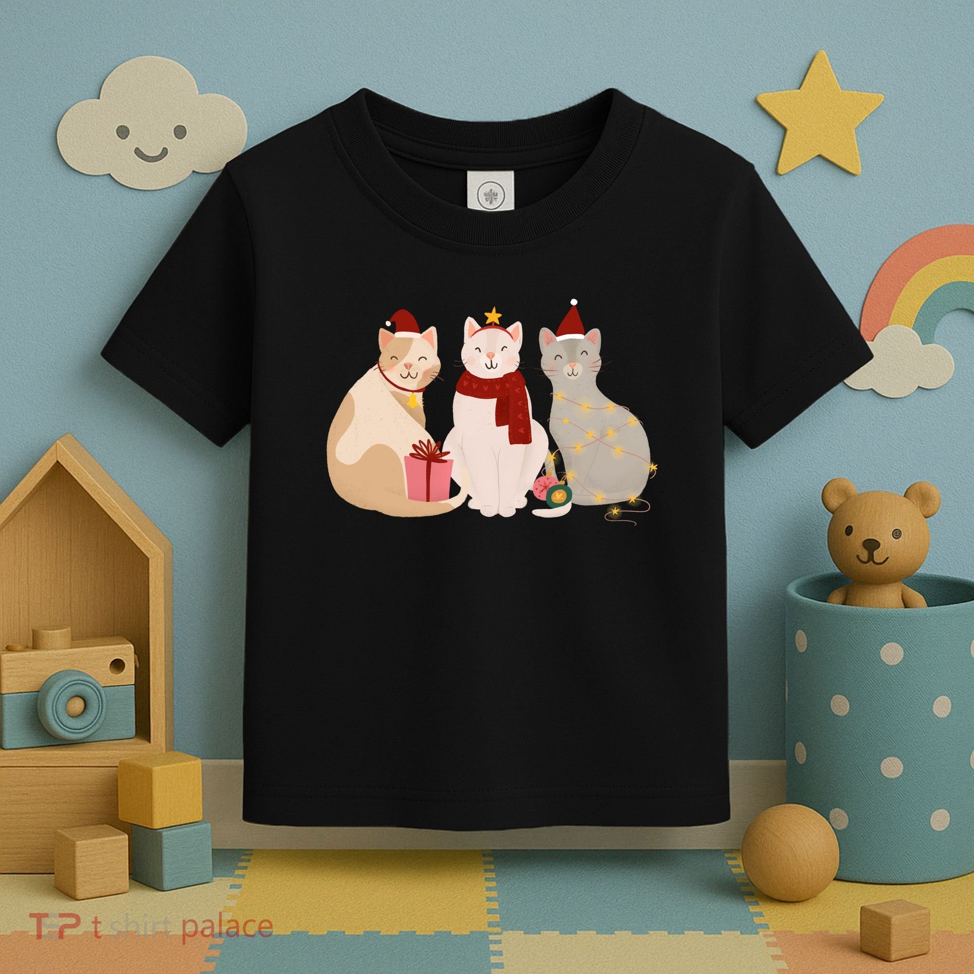 Catmas Cat Lover Cute Christmas Toddler T-Shirt