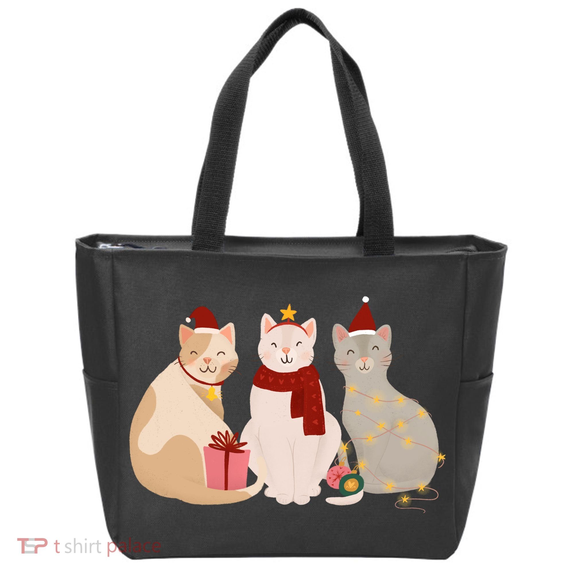 Catmas Cat Lover Cute Christmas Tote Bag