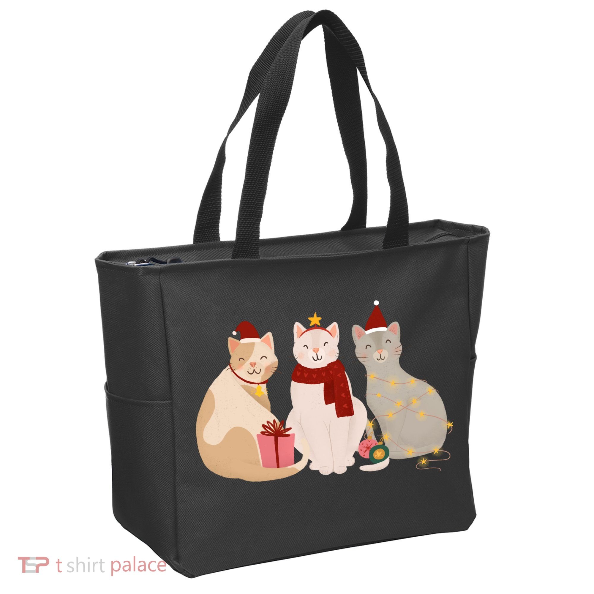 Catmas Cat Lover Cute Christmas Tote Bag