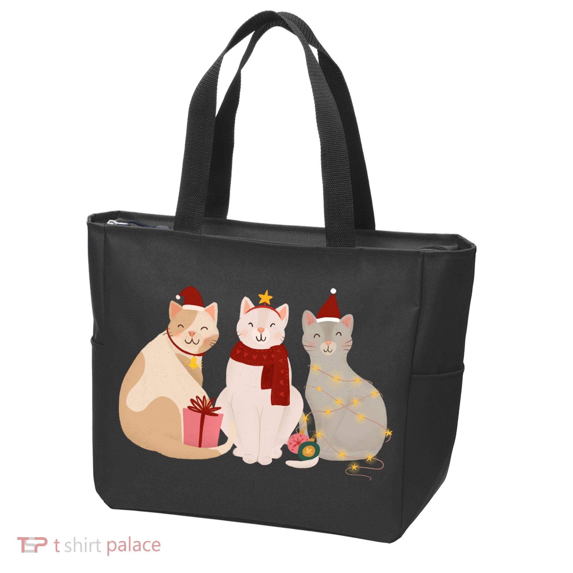 Catmas Cat Lover Cute Christmas Tote Bag