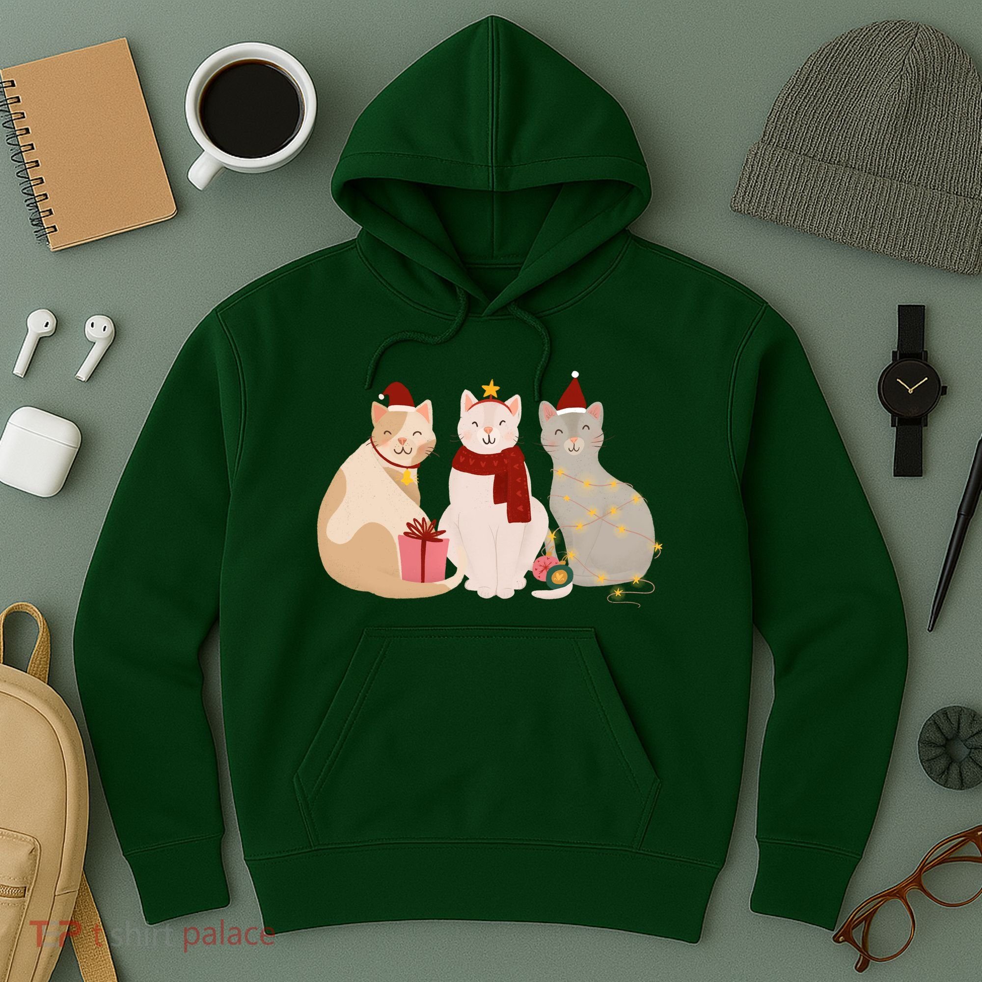 Catmas Cat Lover Cute Christmas Hoodie