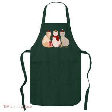 Catmas Cat Lover Cute Christmas Apron