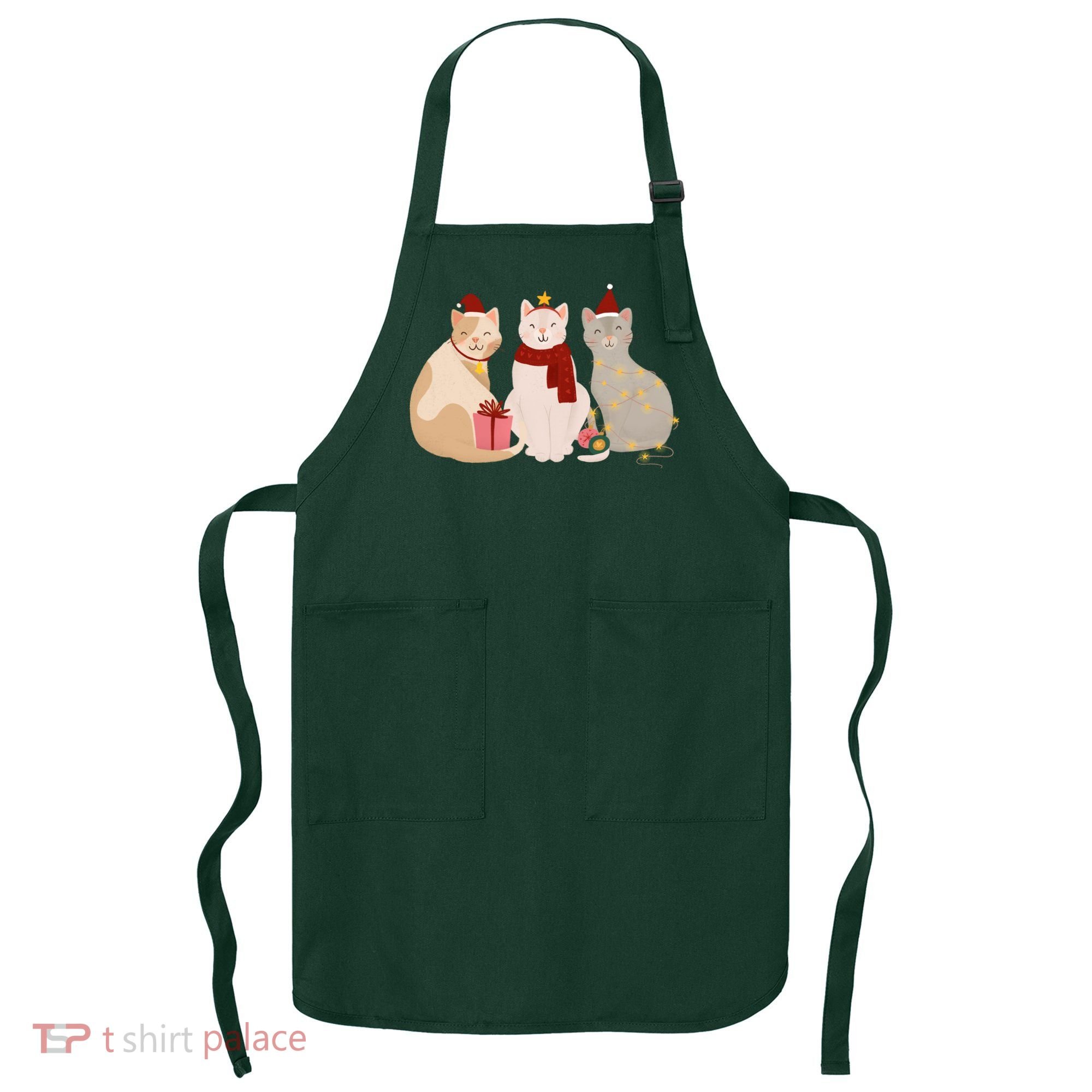 Catmas Cat Lover Cute Christmas Apron