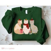 Catmas Cat Lover Cute Christmas Sweatshirt thumb 2