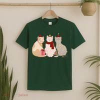 Catmas Cat Lover Cute Christmas T-Shirt thumb 2