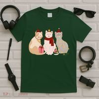 Catmas Cat Lover Cute Christmas T-Shirt thumb 5
