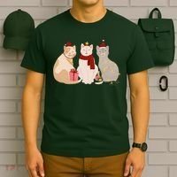 Catmas Cat Lover Cute Christmas T-Shirt thumb 6