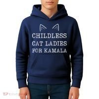 Childless Cat Ladies For Kamala Kids Hoodie thumb 4