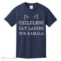 Childless Cat Ladies For Kamala Kids T-Shirt thumb 0