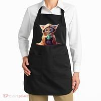 Cat Coffee Lover Kitten Baby Cute Adorable Fan Art Gift Apron thumb 2