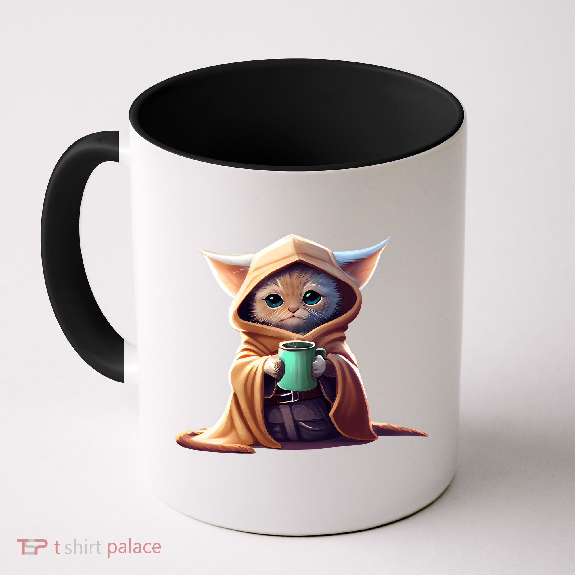 Cat Coffee Lover Kitten Baby Cute Adorable Fan Art Gift Coffee Mug