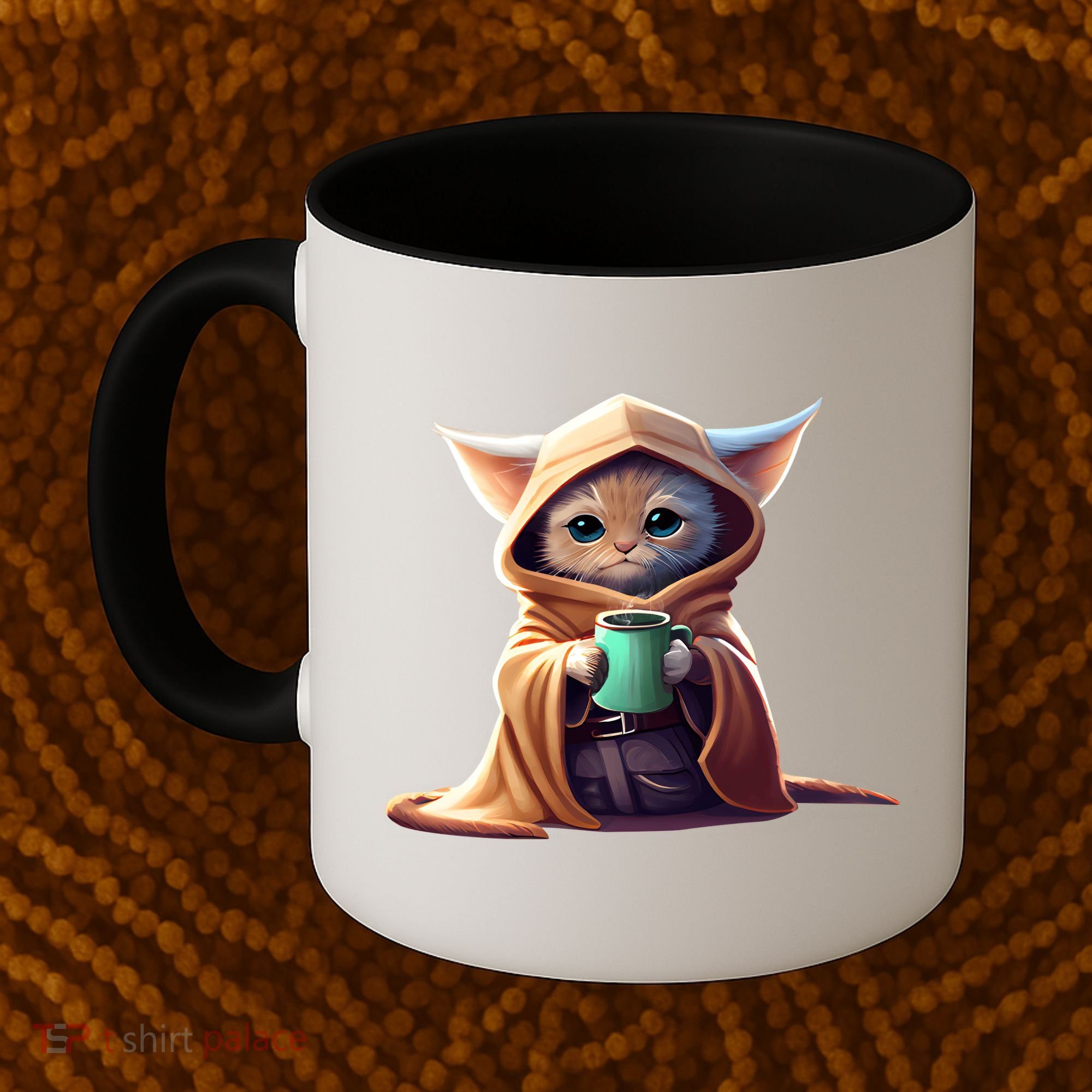 Cat Coffee Lover Kitten Baby Cute Adorable Fan Art Gift Coffee Mug