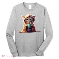 Cat Coffee Lover Kitten Baby Cute Adorable Fan Art Gift Long Sleeve Shirt thumb 0