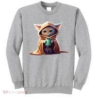 Cat Coffee Lover Kitten Baby Cute Adorable Fan Art Gift Sweatshirt thumb 0