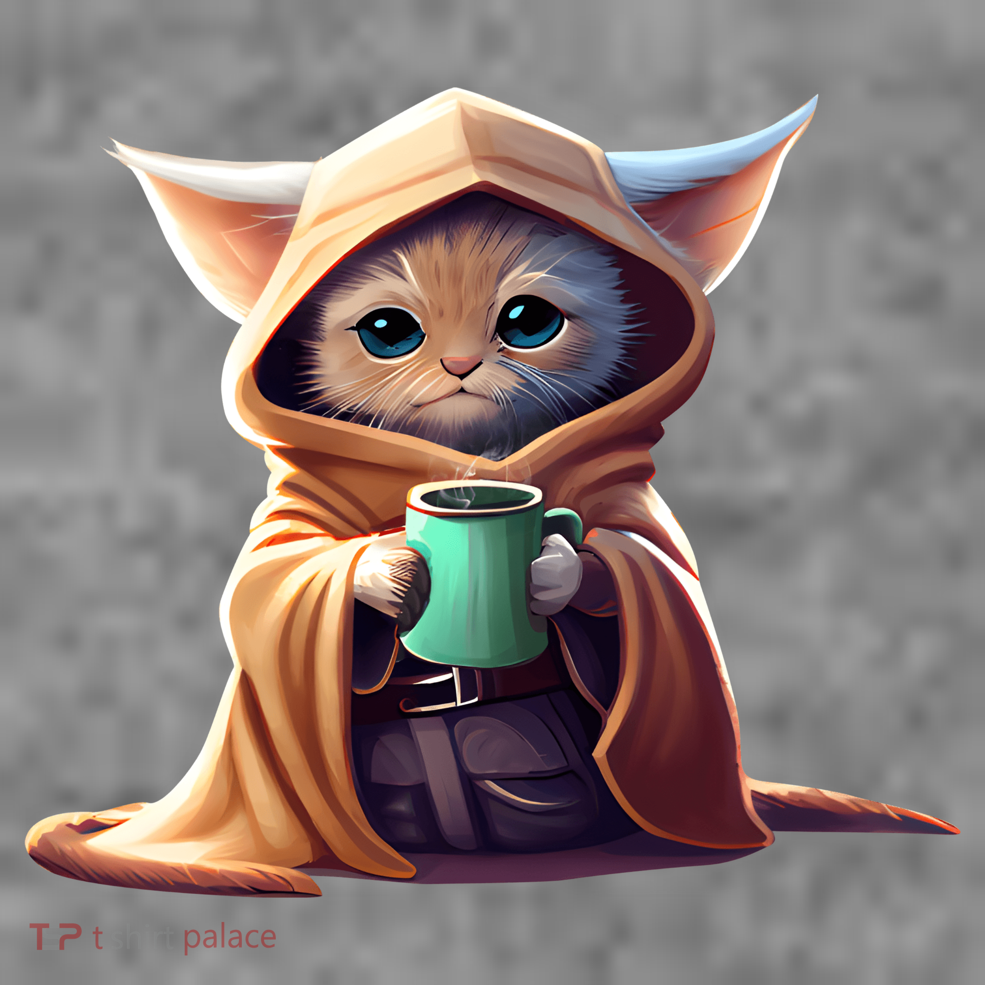 Cat Coffee Lover Kitten Baby Cute Adorable Fan Art Gift Sweatshirt