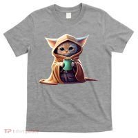 Cat Coffee Lover Kitten Baby Cute Adorable Fan Art Gift T-Shirt thumb 0
