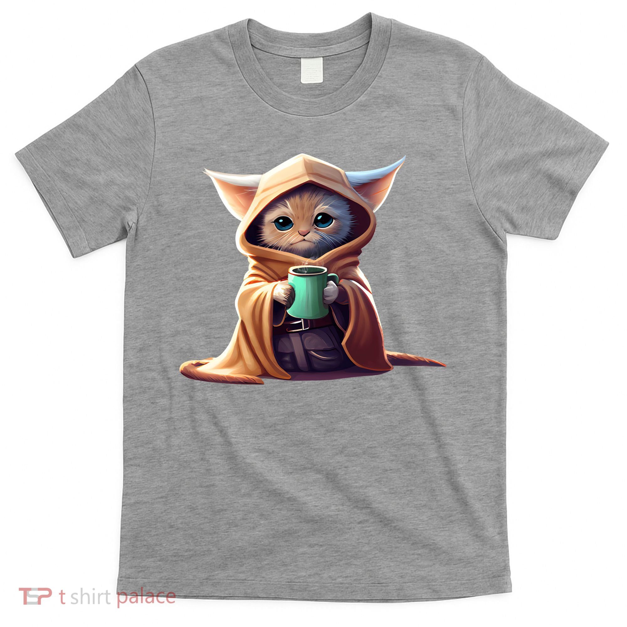 Cat Coffee Lover Kitten Baby Cute Adorable Fan Art Gift T-Shirt