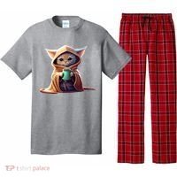 Cat Coffee Lover Kitten Baby Cute Adorable Fan Art Gift Pajama Set thumb 0