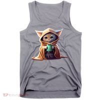 Cat Coffee Lover Kitten Baby Cute Adorable Fan Art Gift Tank Top thumb 0