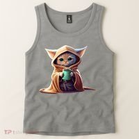 Cat Coffee Lover Kitten Baby Cute Adorable Fan Art Gift Tank Top thumb 2