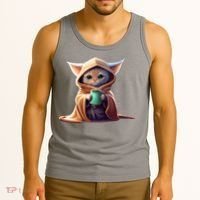 Cat Coffee Lover Kitten Baby Cute Adorable Fan Art Gift Tank Top thumb 3