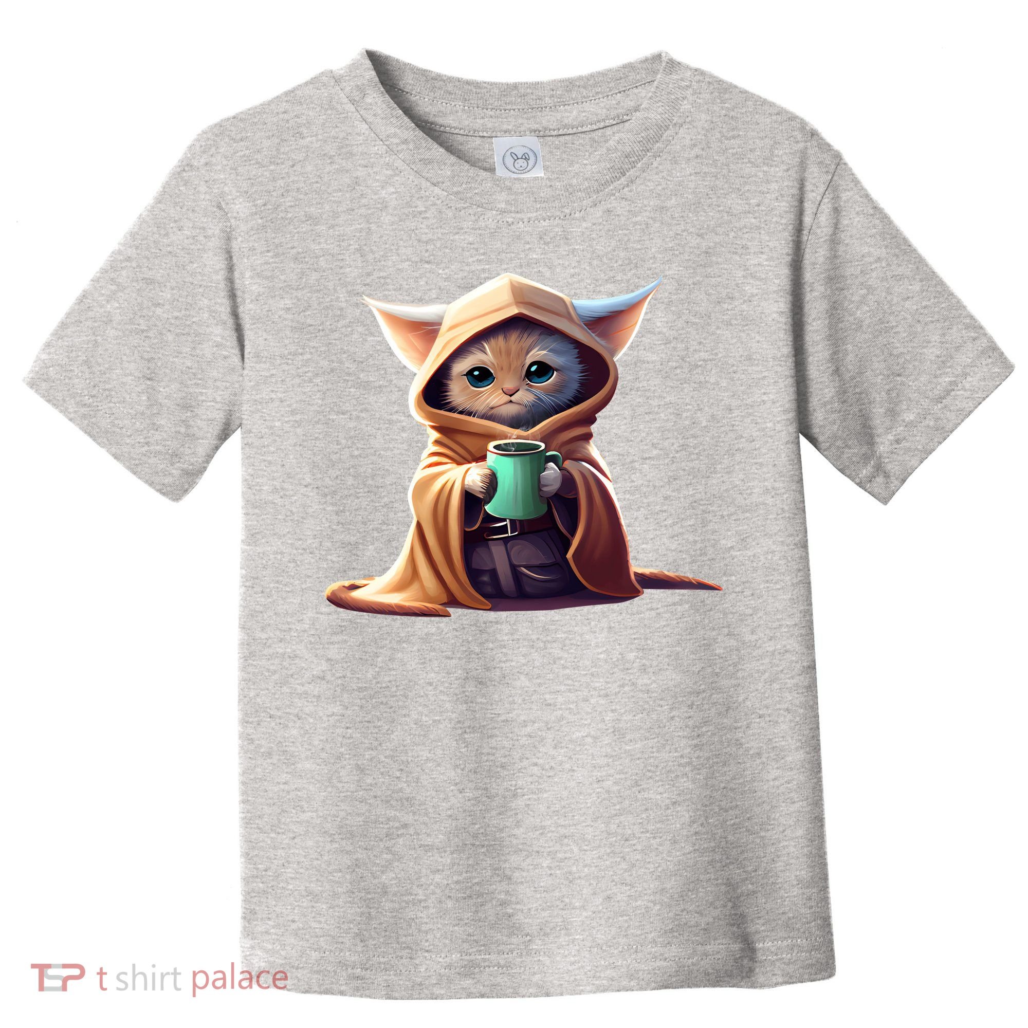 Cat Coffee Lover Kitten Baby Cute Adorable Fan Art Gift Toddler T-Shirt