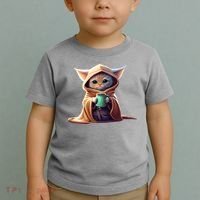 Cat Coffee Lover Kitten Baby Cute Adorable Fan Art Gift Toddler T-Shirt thumb 2