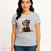 Cat Coffee Lover Kitten Baby Cute Adorable Fan Art Gift Women's T-Shirt thumb 4