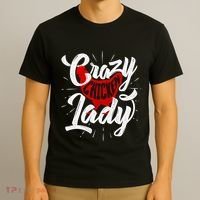 Crazy Chicken Lady Chickens Farmer Farming T-Shirt thumb 3