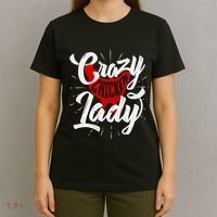 Crazy Chicken Lady Chickens Farmer Farming T-Shirt thumb 4