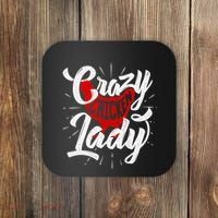 Crazy Chicken Lady Chickens Farmer Farming Coaster thumb 0