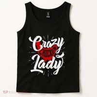 Crazy Chicken Lady Chickens Farmer Farming Tank Top thumb 2