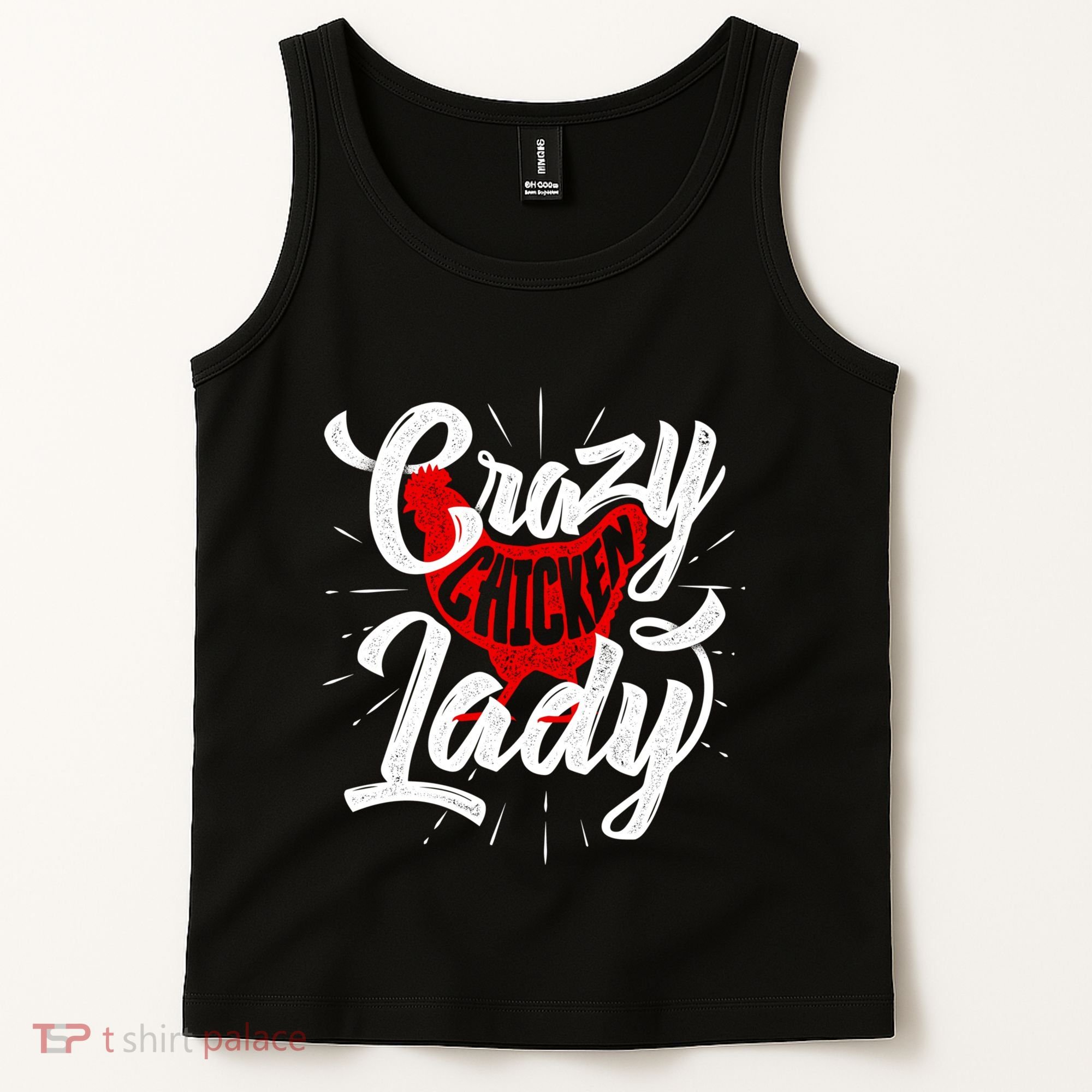 Crazy Chicken Lady Chickens Farmer Farming Tank Top