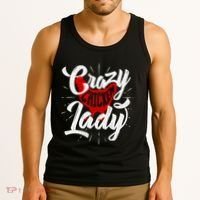 Crazy Chicken Lady Chickens Farmer Farming Tank Top thumb 3