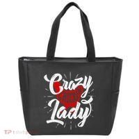 Crazy Chicken Lady Chickens Farmer Farming Tote Bag thumb 0
