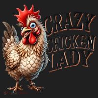 Crazy Chicken Lady Funny Farm Animal Women's Sweatshirt thumb 2