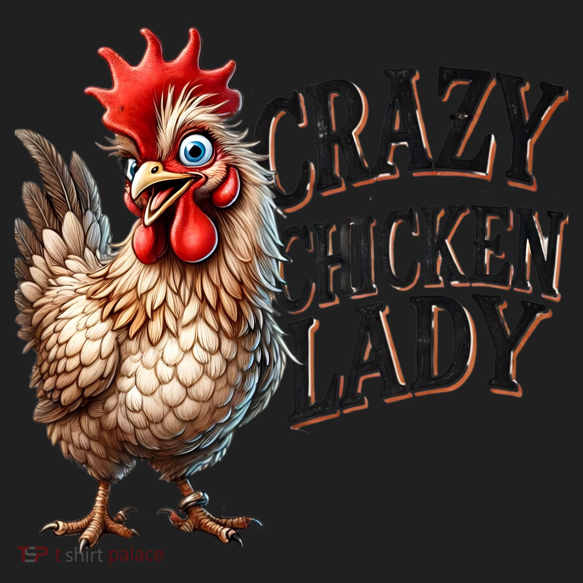 Crazy Chicken Lady Funny Farm Animal Women's Sweatshirt