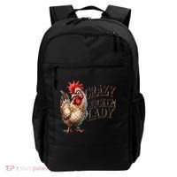Crazy Chicken Lady Funny Farm Animal Backpack thumb 0